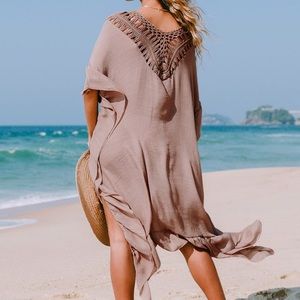 CUPSHE Crochet Trim Coverup
